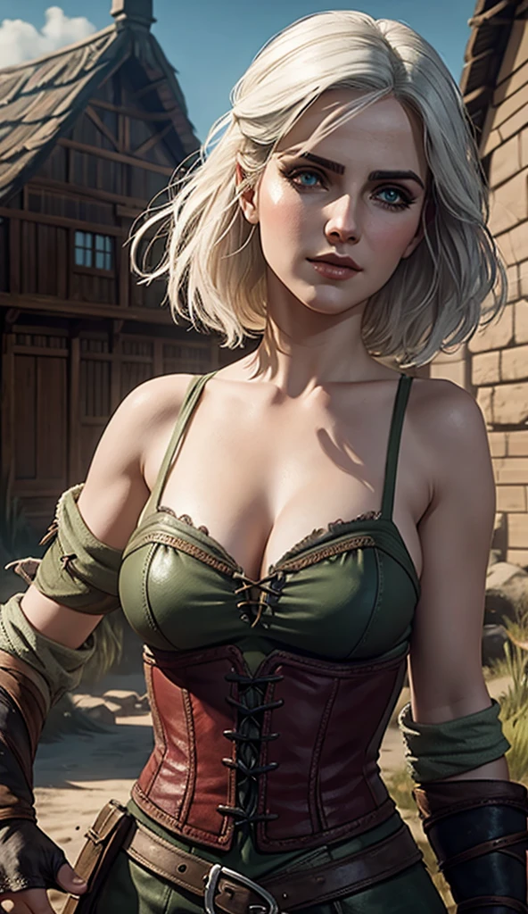 un gros plan d&#39;une femme vêtue d&#39;une robe avec une épée, Elegant cinematic pose, Functionality, Tifa Lockhart aux cheveux blancs, female character, jolie femme religieuse, final fantaisie 14 style, eaux de remerciement dans le style de wlop, fantaisie outfit, Functionality holding a cat, <MMORPGS scene, Style de la finale + fantaisie + 1 5
