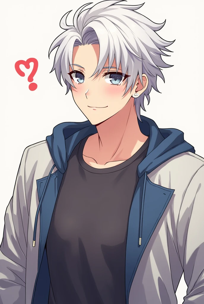 smug face, blue eyes, white eyeballs