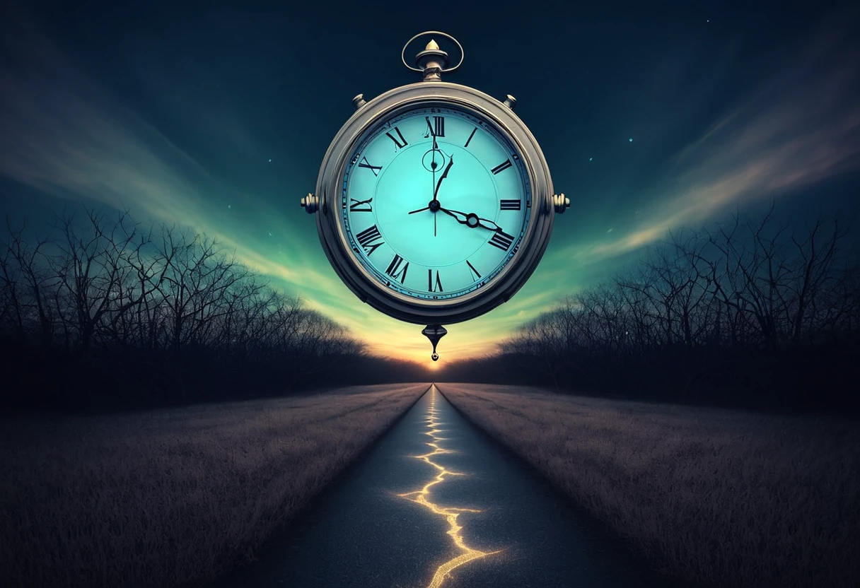 Here is a surreal image combining a clock and a heartbeat, symbolizing the passage of time and the rhythm of life. Let me know if you'd like any modifications!



A clock and heartbeat that signal the dead of night.


