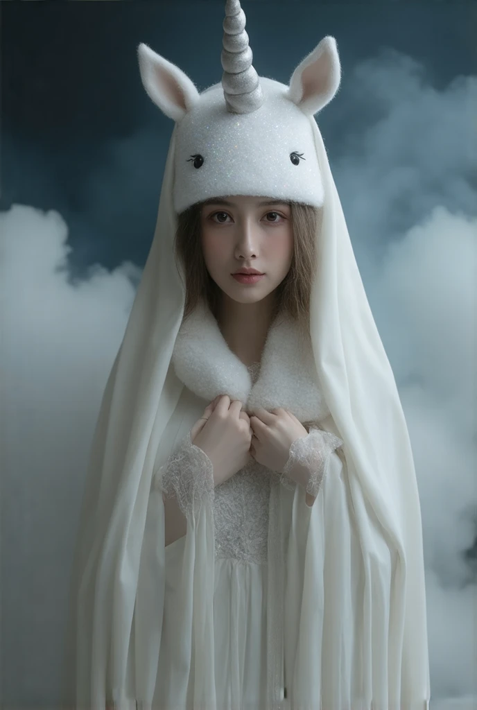 virgin mary, surrealisra  ,  unicorn hat