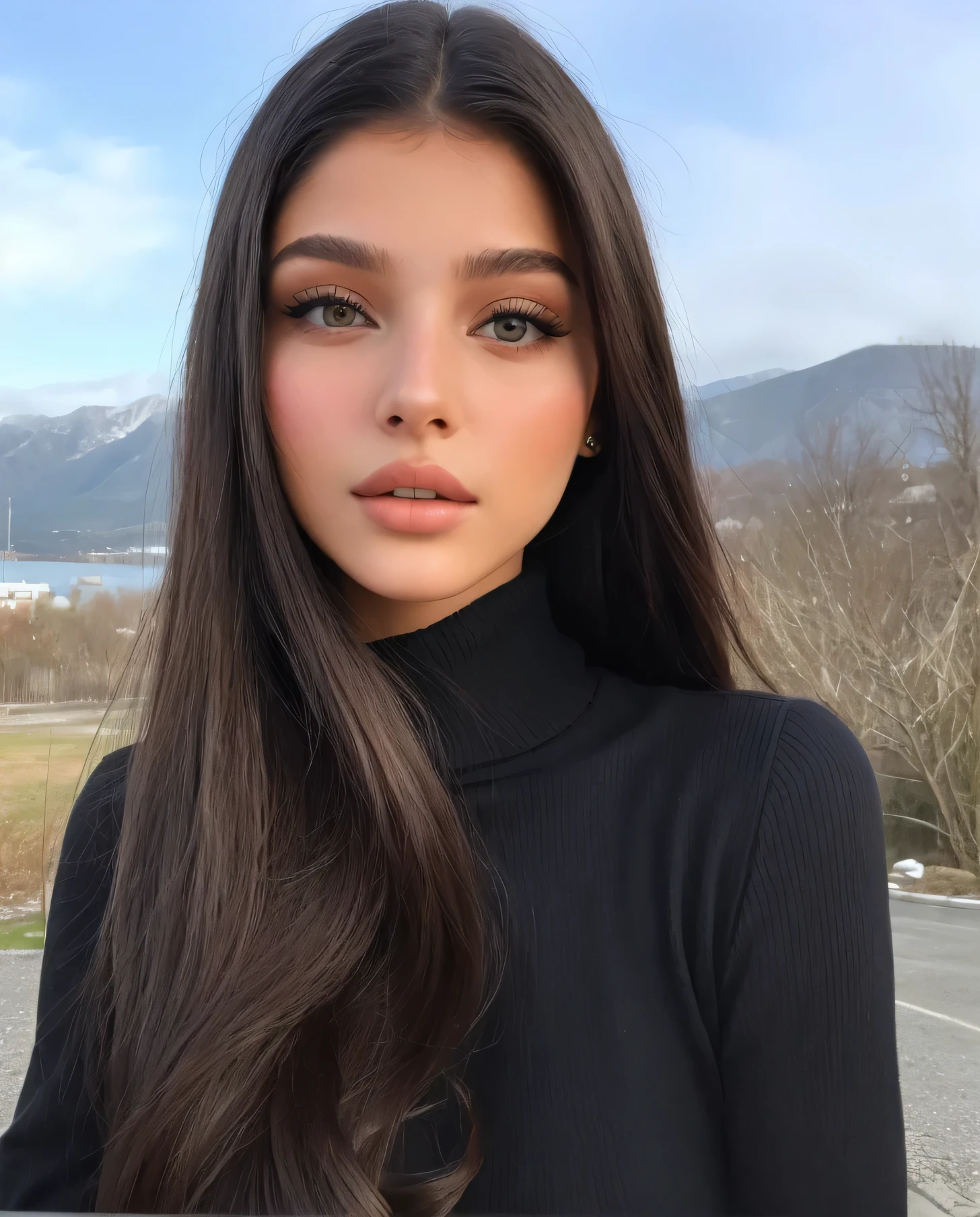 Arafed woman with long hair and turtleneck sweater., Retrato de Sophie Mudd, cara extremadamente hermosa, anastasia ovchinnikova, Angelina Stroganova, modelo de instagram, Victoria Gavrilenko, julia gorokhova, cara perfecta ), 2  female model, Anna Nikonova aka Newmilky, hermosa modelo girl, violeta myers, hermosa modelo