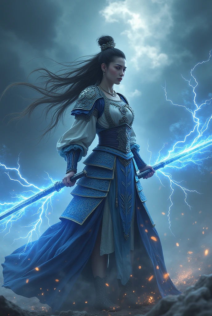 Pretty Girl Lightning Shogun: The Master Who Handles Lightning Spears