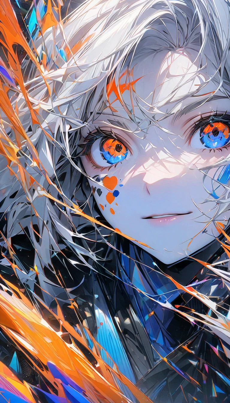 (filigree,Sharp images,Hyper-Resolution,Extremely amazing detail,awe-inspiring detail),sub surface scattering,The optimal ratio of four fingers to one thumb,tmasterpiece,best qualtiy,high qulity,(1girll:1.2)White hair and red eyes,apathy