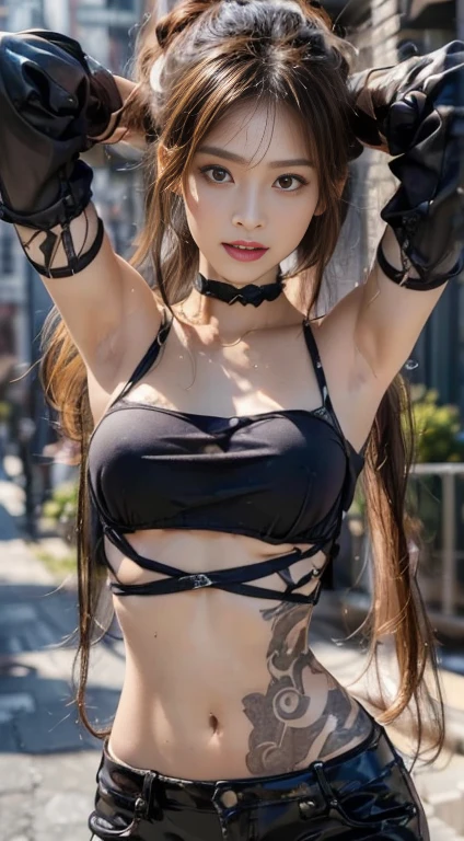 Beautiful girl who looks good in bondage