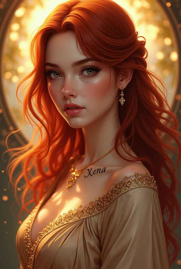 (best quality,4k,8k,highres,masterpiece:1.2),ultra-detailed,(realistic,photorealistic,photo-realistic:1.37),red hair woman,ram horns,wavy flowing dress,gold jewelry,busty,provocative,erotic,seductive,alluring,NSFW,tempting,desirable,wild beauty,sensual,passionate,hypnotic eyes,silky smooth skin,strawberry lips,flawless complexion,natural beauty,radiant aura,intense gaze,powerful presence,enigmatic charm,fierce confidence,dark and seductive lighting,soft and warm color tones,subtle bokeh,artistic illustration.