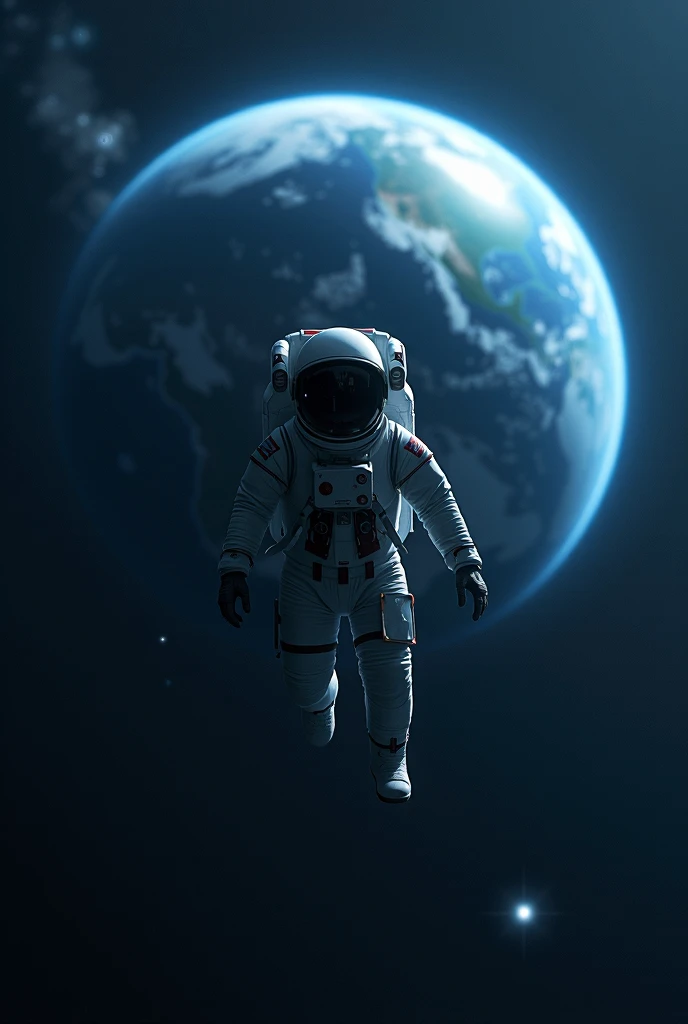 man in space