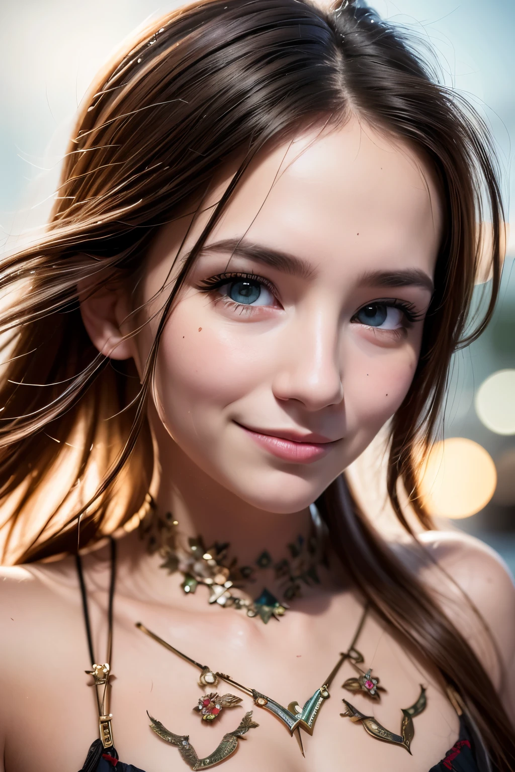 Ultra-detailed complex 3D rendering of the face, (Colossal: 8.8), (masterpiece, top quality, octane rendering, 8K), glamour shot full body image, cleavage, (highly detailed skin: 1.2), (exposure: 1.1), (blonde), (wearing a plummet tank top of gold silk: 1.5)), blonde hair, beautiful Caucasian woman with full soft breasts and white skin, one with big ass, long braided hair, big breasts, dynamic angle, mystical expression, ultra-realistic photography, (((((portrait))), bare feet, futuristic city background, facial muscles, detailed and beautiful queen tiara, in the style of Marvel Comics, clear focus, studio photography, intricate details, highly detailed, detailed yellow eyes, sharp focus, digital rendering, professional, abs, (((((sexy pose))), natural jungle, open mouth lightly, mansuji, crotch open, seductive look, angel ring, detailed angel wings, angel ring, detailed and beautiful mouth, detailed jewelry necklace, perfect body beauty: 1.4, glowing light particles,