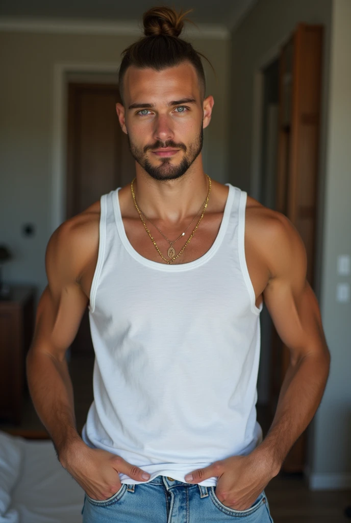 HOT AND WET SHIRTLESS NAKED MAN