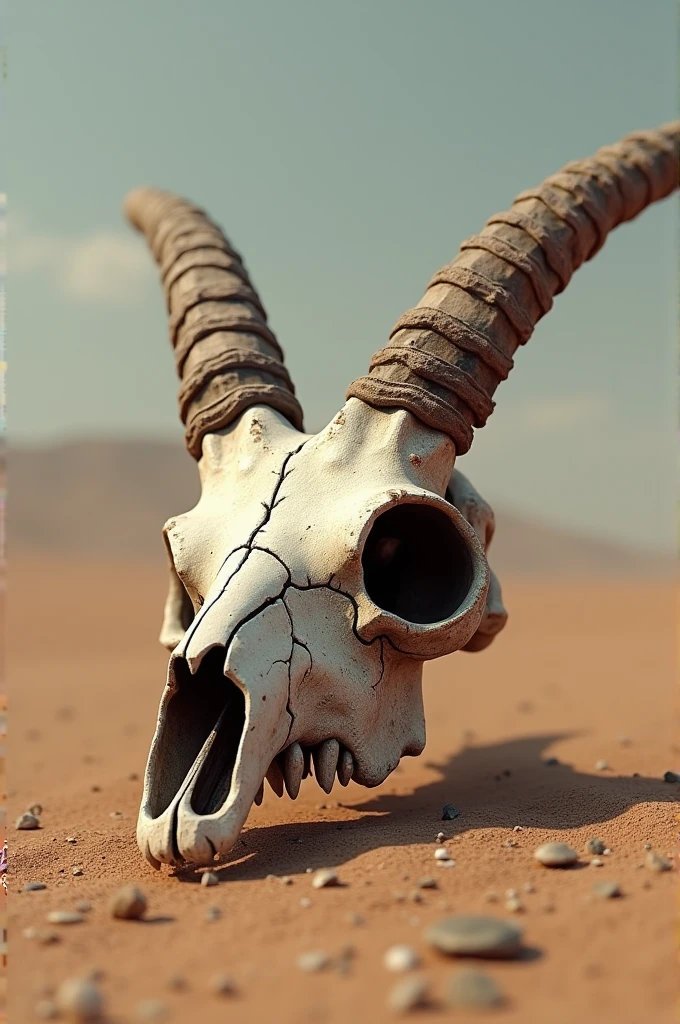 Ramskull in a desert