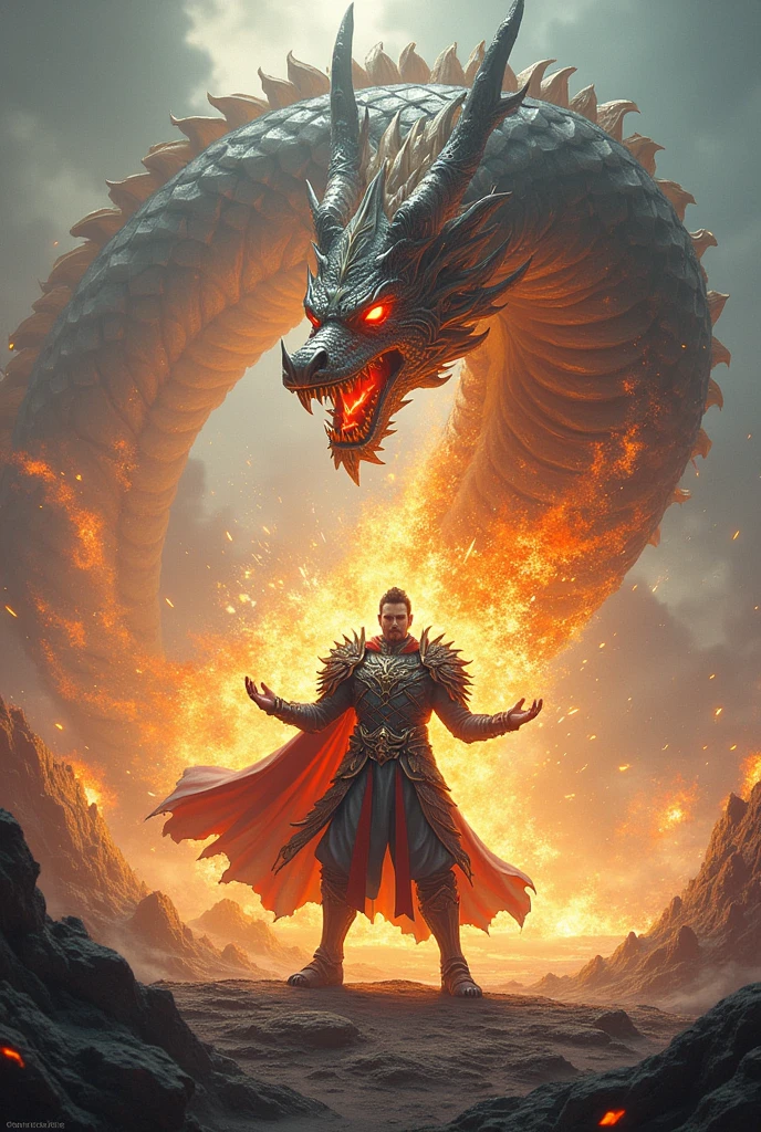 God fighting the devil