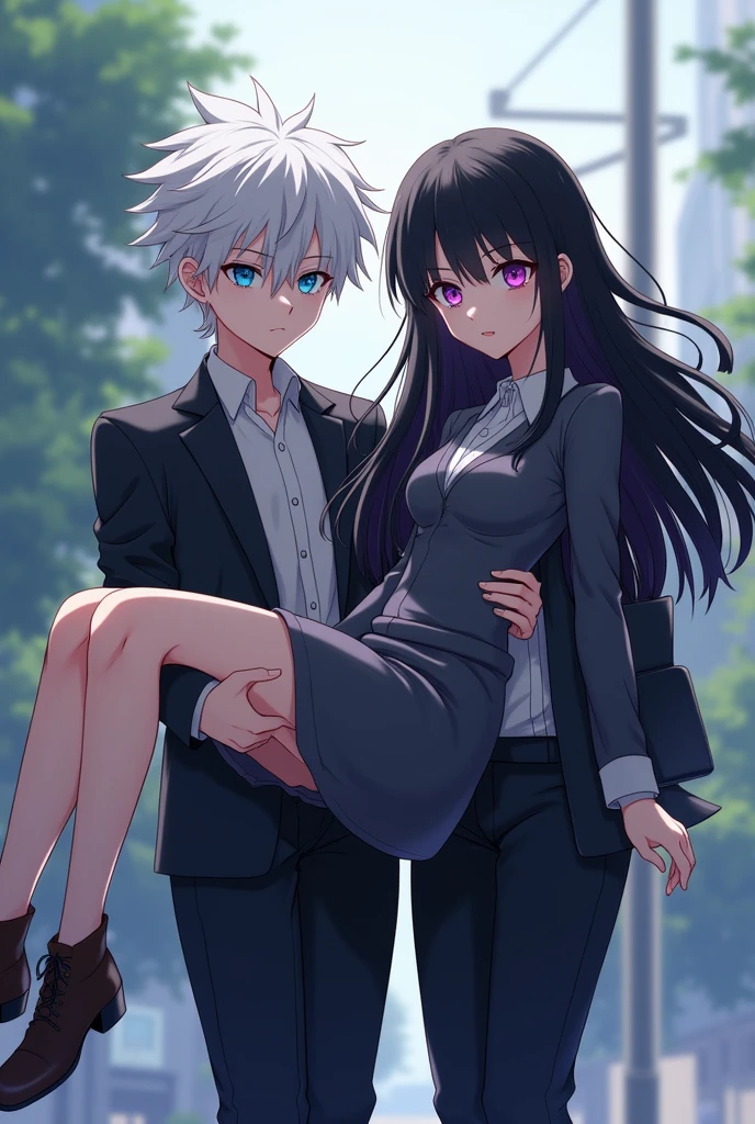 (masterpiece), (best quality), highres, ((((1girl she has gray hair with blue eyes and 1boy he has short black hair with red eyes who are classmates))))), ((((They have different hair colors and eyes do not confuse)))), (draws Kei and kiyotaka ayanokoji looking at each other), (2schoolmates who are Kei and kiyotaka ayanokoji looking at each other), (kei1), (1girl), solo, ((((she has blue eyes)))), (she has long hair), (she wears a school uniform), (she has ribbon), (she has bangs), collarbone, she has gray hair, she has black hair band, she has neck ribbon, hair between her eyes, she has medium breasts, cowboy shot, she is looking seriously at kiyotaka ayanokoji, anatomically correct whole body, is standing in the street with rain falling, this with a sad and worried face, full stubborn detached, (1boy), (kiyotaka ayanokoji), 15 year old, school uniform white shirt black jacket open jacket red tie long black pants sitting, (((((he has red eyes))))), ((he has short black hair)), whole body anatomically correct, he has a necklace of jesus around his neck, normal legs, wears black shoes, (he's looking at Kei1 or the girl), ((he's in front of kei wanting to give her his black jacket so she doesn't get wet so much)) , is facing Kei, (emotional scene), (mysterious), (detailed full escenario), (((((They're soaking with a lot of passion and hugging))))), ((((They're being wet by the rain along with their clothes)))), ((Their bodies are anatomically correct and detailed without error))