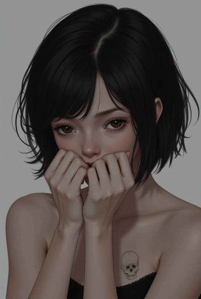 (jiayi:1.5), closeup cleavage, tmasterpiece, best qualtiy, RAW photogr, realisticlying, the face, Incredibly Ridiculous res, beuaty girl, adolable, short detailed hair, depth of fields, A high resolution, ultra - detailed, finedetail, The is very detailed, extremely detailed eyes and face, Sharp pupils, realistic pupil, tack sharp focus, cinmatic lighting,nakeness