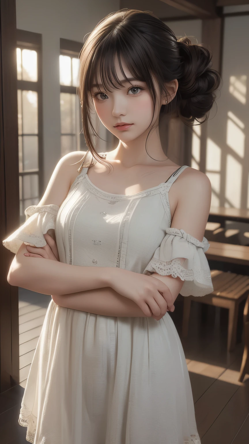 (random cute clothes),(random pose),(Thin type),(small breasts),(random hairstyle),(Highest image quality,(8K),Ultra-realistic,Best Quality,High quality,High Definition,high quality texture,high detailing,Beautiful detailed,fine detailed,extremely details CG,Detailed texture,realistic representation of face,masterpiece,presence)