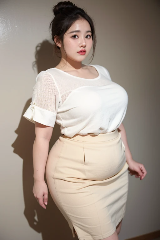 Height 1.85 meters,Smiling fat woman ,Oval face, 大白Long legs, Wearing a red floral loose suspender dress and pleated skirt, Thin waist and thick hips, Hip width, Soft curves, hyperPractical full figure, Wearing a cute top, Long legs,,thickness, Beautiful plump woman, A woman with beautiful curves*****Target,Clear curve details, Curvy hourglass figure, Charming plus size models, bbw酱, full image, Surface Model, Curvy body, (full-body shot)blush, 1girll fat , Golden Ratio,(White and tender skin:),High quality background, HD, Practical, HDR. pedestrian mall,Skin as white as paper,High heel,Sit on a slate,Flowers