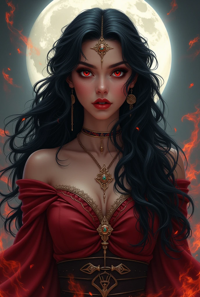 Vampire Queen reimagined by TanvirTamim, backlit, intricate details, highly detailed, slate atmosphere, cinematic, dimmed colors, dark shot, muted colors, film grainy, lut, spooky