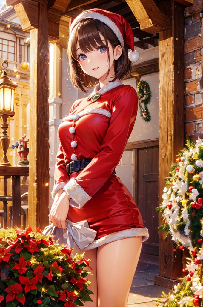  My Grandmother、  shiny chestnut hair   ,   short hair, ( Clean brown eyes 、   sparkling eyes   , fine grain)、smile、  super detailed eyes sandwiched between columns、  high-definition face ,   very detailed eyes, masterpiece  ,  cowboy shot 、 1 woman 、
 
 

、(((  Front Open Santa Costume  )))、、(((whole body)))、(  Beautiful Japanese Woman )、(Santa hat)、((  Santa's Clothes))、 ((   open your mouth and laugh ))、   high definition  、超 top quality、  masterpiece  、超   high definition  、   high definition  、Detailed and complex、  soft lighting  、最   high definition  、  Very Elaborate and Beautiful Detailed Eyes 、 top quality、超   high definition  