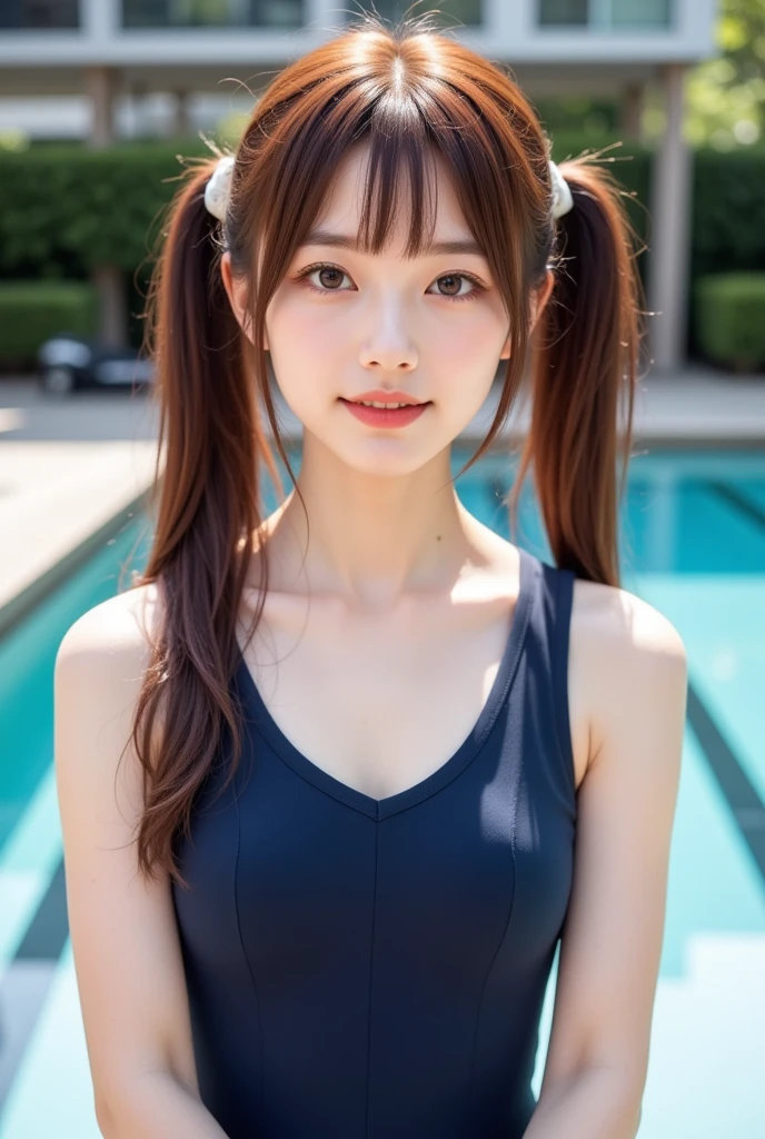 (( )、一人の   girl、(Beauty、繊細な   girl:1.3)、(:1.3)、break、(   Navy School Swimsuit  :1.3)、break、   very detailed with crimson hair明瞭さ、(   symmetrical eyes:1.3)、break、(   school pool   、 outdoor:1.3)、break、   small breasts、   brown eyes  、   Twin Tails 、  Brown Hair、   girl、break、(   eye and face details :1.0)、break、(  Penis masterpiece  、  top quality、   very detailed with crimson hair、   detailed face   、8k)