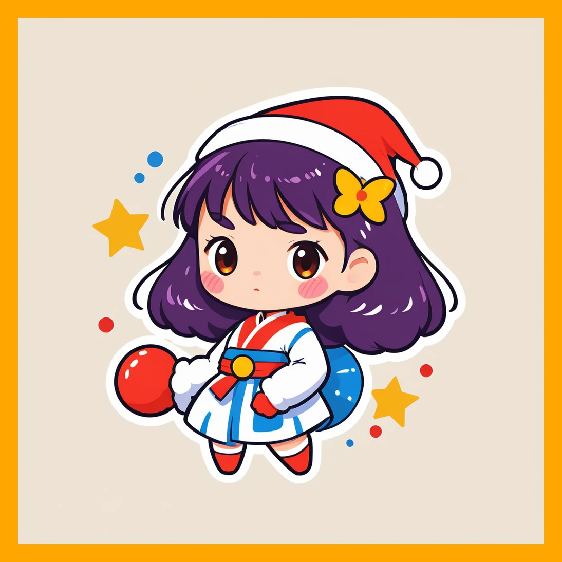 Christmas Event Juri Han Sticker