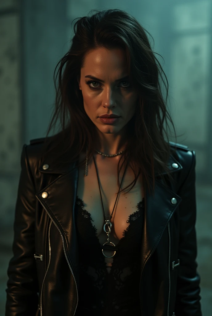 style gta, Écran de chargement de GTA, art gta, (((Seulement))), 1 fille, 1 fille, seul, portrait demi-corps, Portrait de Maggie de TWD, Visage de Lauren Cohan enormous massive gigantic big breasts, in Le style des morts-vivants , Fantasia Meggies de The Walking Dead, Les vêtements de style Walking Dead, (((nuit, Nuit))) , very detailed, detailed face, Epic, High definition shooting, digital portrait, beau, gare artistique, style comic, ((corps chaud, fille chaude, sensuel, sexy)), comic, Le style des morts-vivants. ((a background destroyed city with Des morts-vivants, Des morts-vivants)).