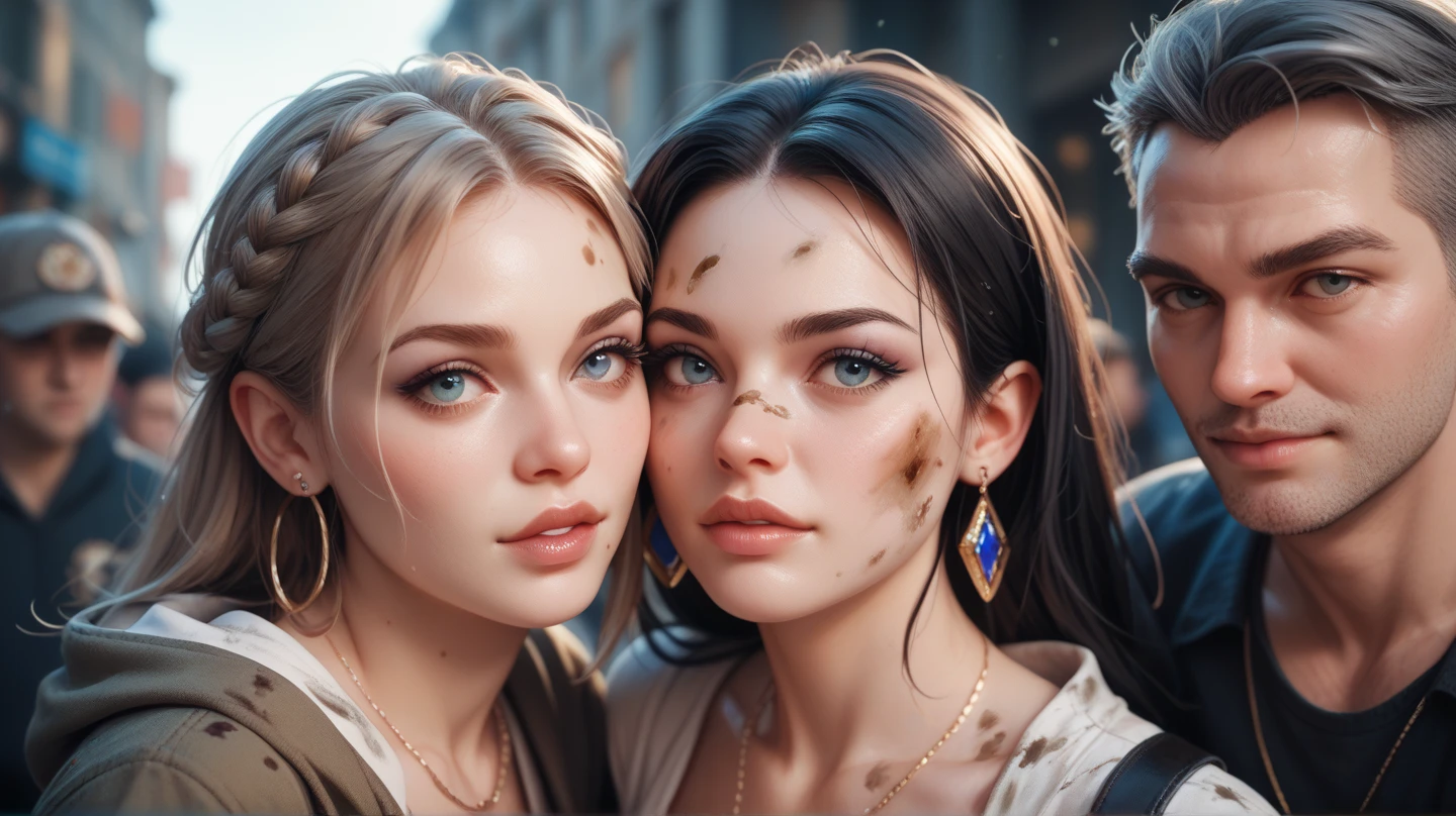 Close up, breath taking beauty, Graceful, elegant, Stunning, Photo, Shiny, glitters, (Masterpiece), (Best quality) (Detailed) (8K) (hdr) (Cinematic lighting) (Sharp focus) (Intricate), hdr, Hyper-realistic, colorgrading, Beautiful, Realistic picture, Ultra high quality, Stunning, Heartbroken, Wish 。Close up,happy people,Sad people,Missed people,A man full of anticipation