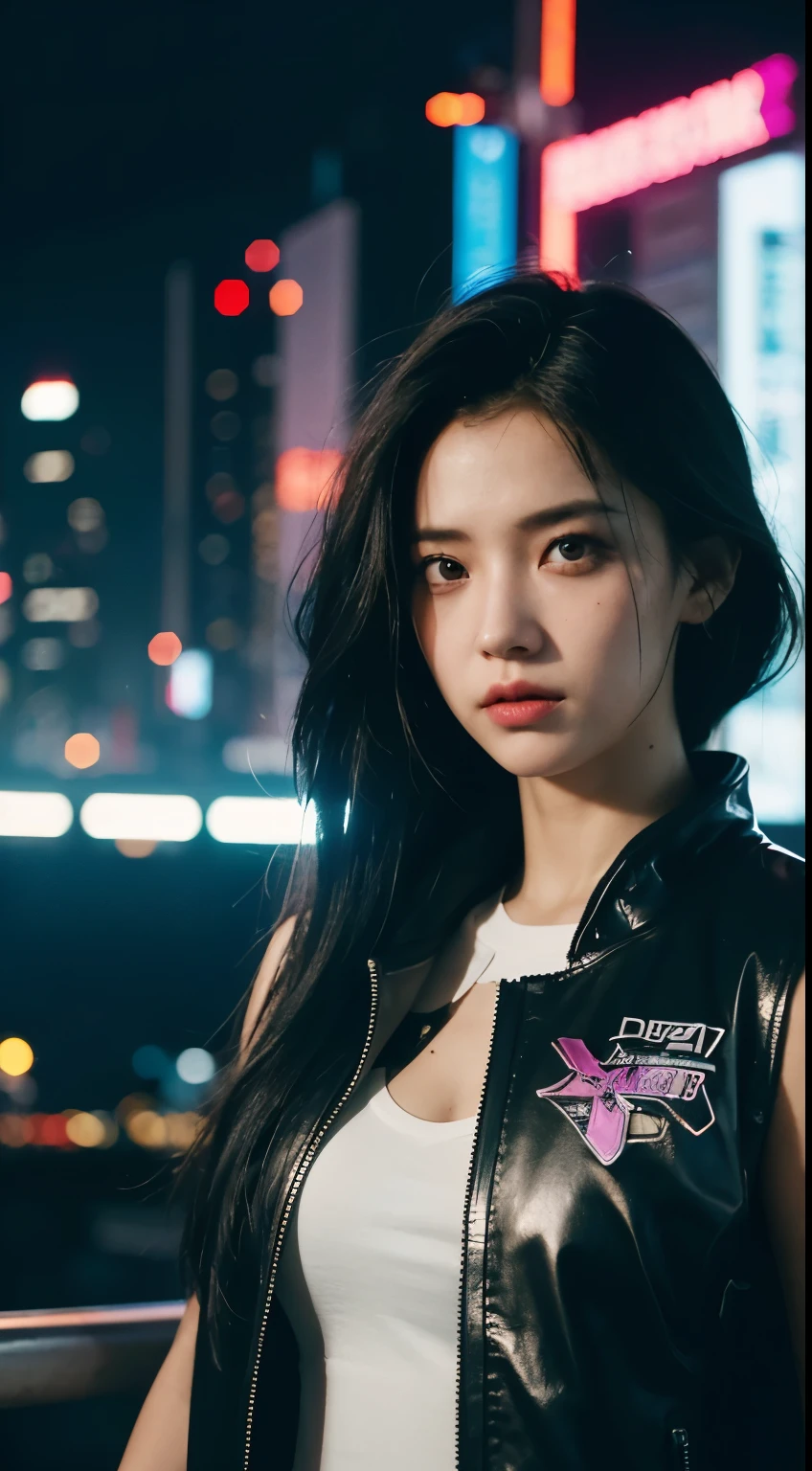 A girl in the cyberpunk city, Cyberpunk Photos, Cyberpunk 2000. role model, in a future cyberpunk city, at an cyberpunk city, cyberpunk girl, cyberpunk style, cyberpunk girl, Tokyo's Future Cyberpunk Night, in the cyberpunk city, wear glasses, korean.