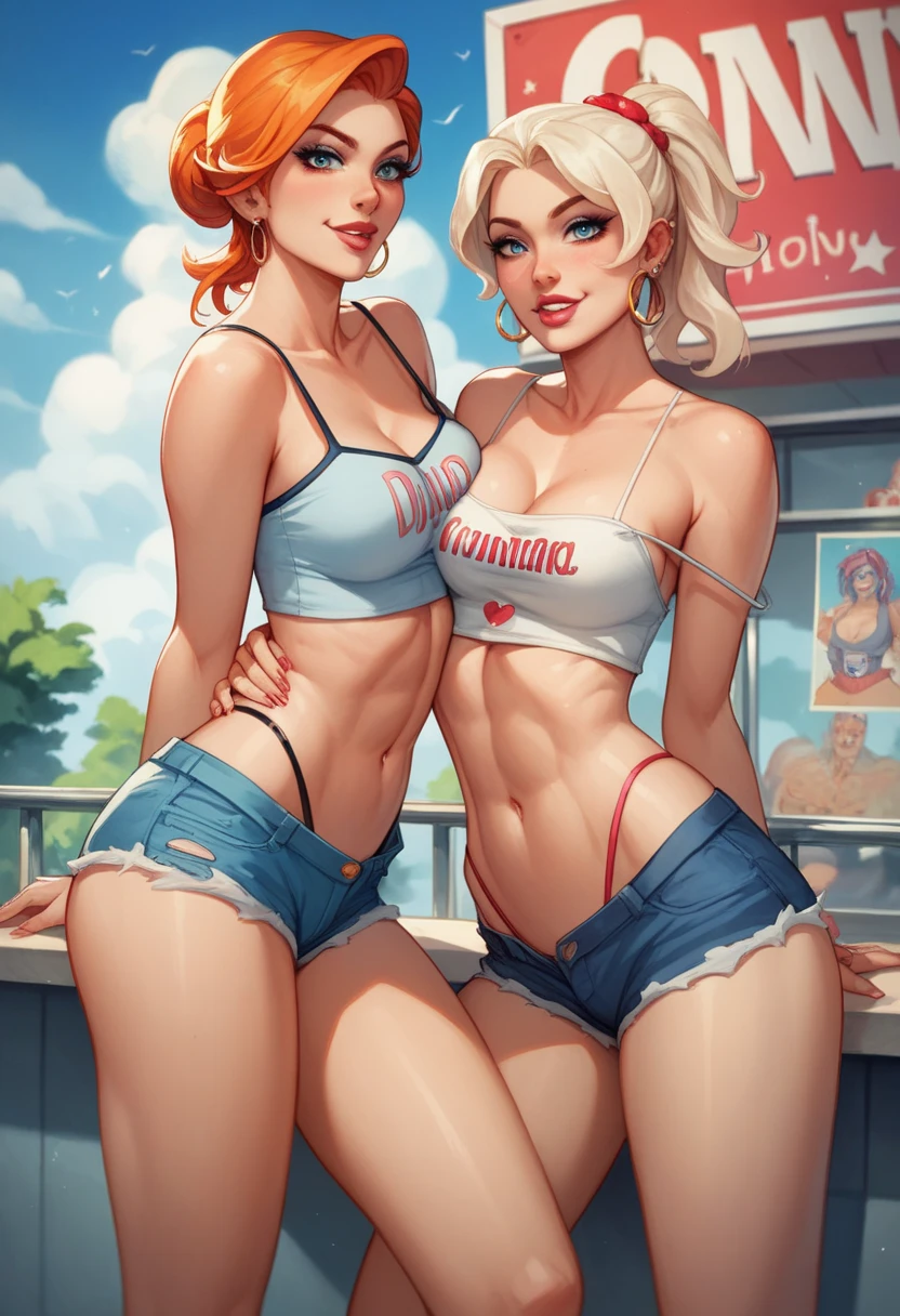 two sexy slut women