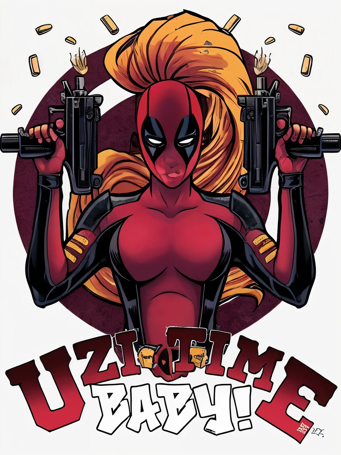 a woman in a red and white costume is posing, spiderwoman, Spinneret (Mary Jane Watson) friendly expression, facing camera, slender build,