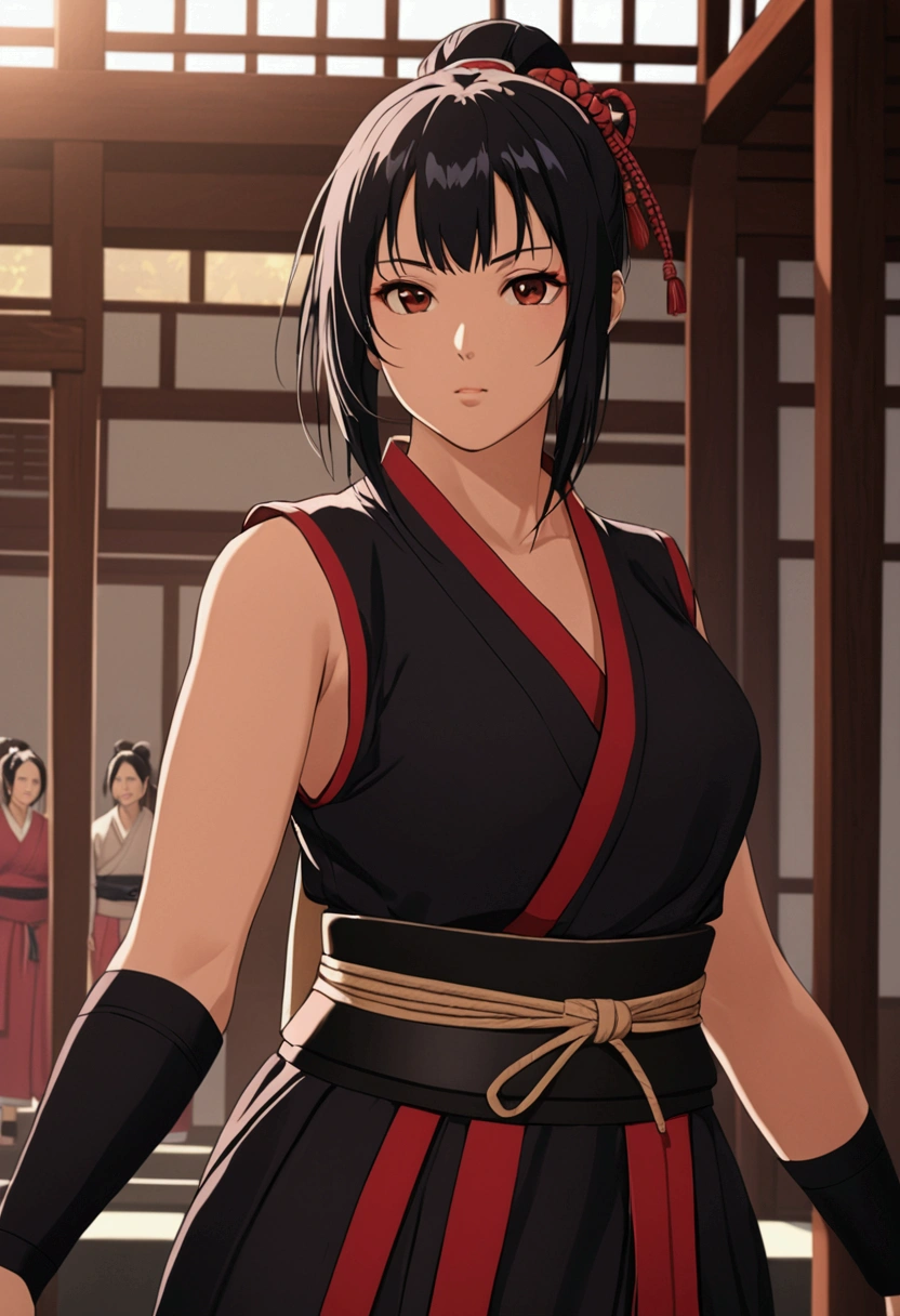 A kunoichi in revealinh clothes