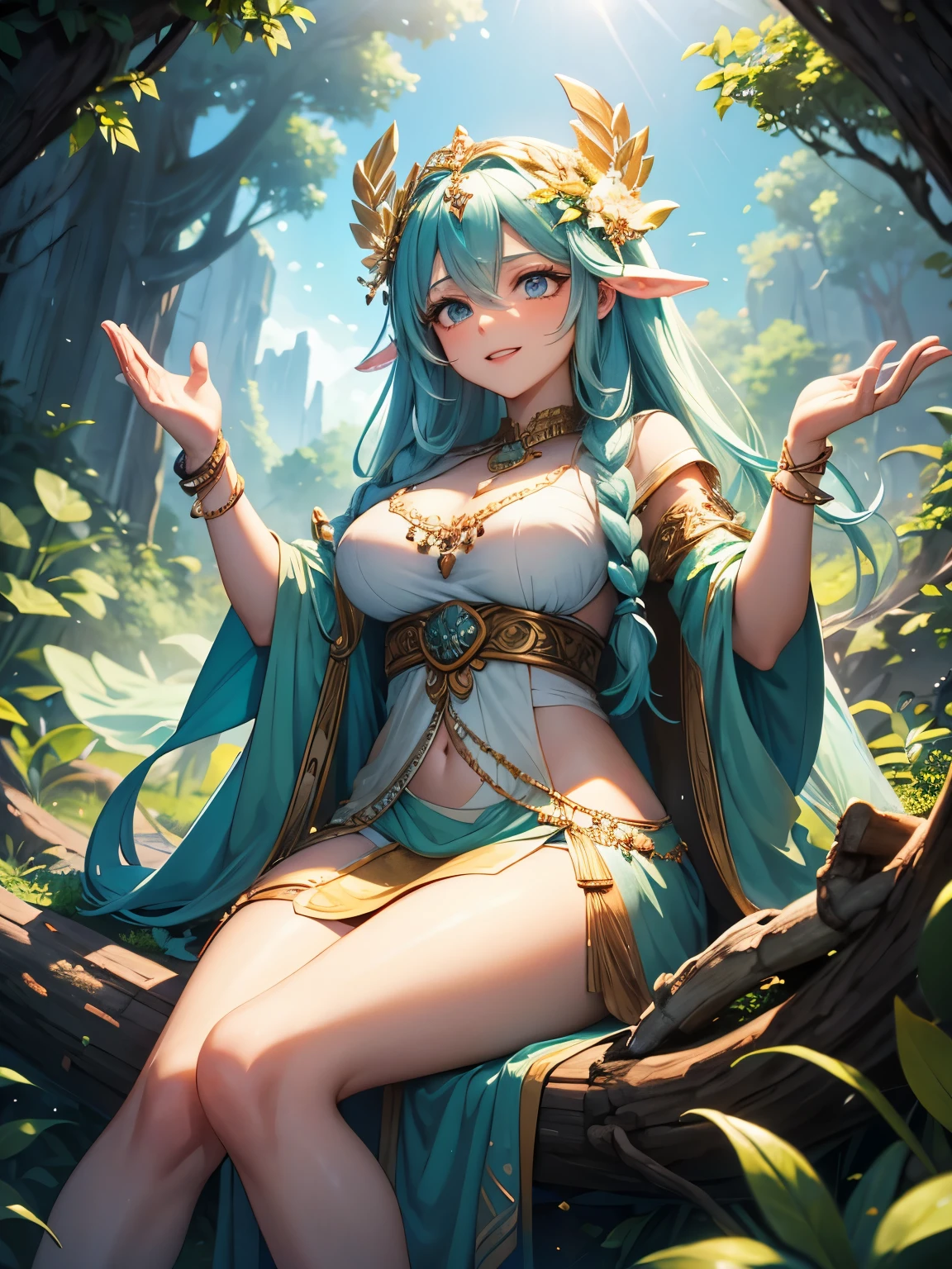 Highest quality, masterpiece, Ultra-high resolution, female、Big Breasts、Beautiful Elf、Dancer、Dancerの衣装、I was pinned down on the cobblestones of a dark alley、I understand what's going to happen next.、Lying on your back、View from above、Enlightened look
