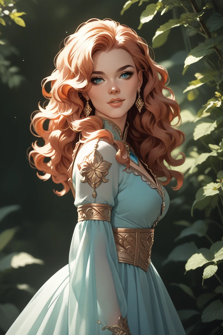 Avatar of a girl with wavy hair and aesthetic clothes