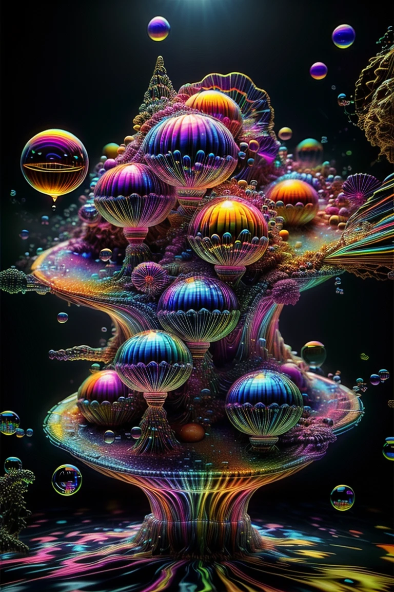 A close up of beautiful bubbles floating on top of each other, LSD, DMT imagery. octane render, psychedelic droplets of water, abstract liquid, and intricate rainbow art. octane render, black 3d fluid simulation,  ethereal bubbles, swirling liquids, and highly detailed, octane render, reflective rainbow bubbles, twisted colors inside of glass spheres, Psilocybin Dream inside an amazing image of light emerging from colors in a shimmering glass morphing out of colors, bright neon and fluorescent colors,very bright, vibrant colors, perfectly formed and symmetrical reflective bubbles and spheres, attention to detail with these beautiful bubbles and spheres, Extreme Hallucinations in a gorgeous piece of  psychedelic digital artwork, Stunning, pixel art, tripped out colors, 4d mandelbulb psychedelics, glass like psychedelic landscape, intricate rainbow environment, psychedelic underwater brightness and glow with neon colors, glowing colors twist inside of translucent glass spheres and bubbles with light and color reflecting off of both in bright fluorescent colors, psychedelic trip, fluorescent and neon aesthetic, psychedelic vibrant colors, bright psychedelic paint splattered backgrounds,swirling spirals and vortex, bright vibrant colors popping out from 3d glass spheres, Rotational Symmetry, Pixel Assets, Portrait photography, Surrealism, Photorealistic, Hyperdetailed, Glass Morphism, Digital Art, Sparkle, Optical Illusion, Glowing Light, Reflective Light, Overexposure, Backlighting, Depth Of Field, Spheres and bubbles show perfect Symmetry, UHD, High Details, High Quality, Super Detailed, Full Focus, Awe inspiring, Shockingly unique wallpaper art, Breathtaking, Indescribably Beautiful, Heaven sent images, Best Quality, Award Winning, MasterpieceA close up of beautiful bubbles floating on top of each other, LSD, DMT imagery. octane render, psychedelic droplets of water, abstract liquid, and intricate rainbow art. octane render, black 3d fluid simulation,  ethereal bubbl