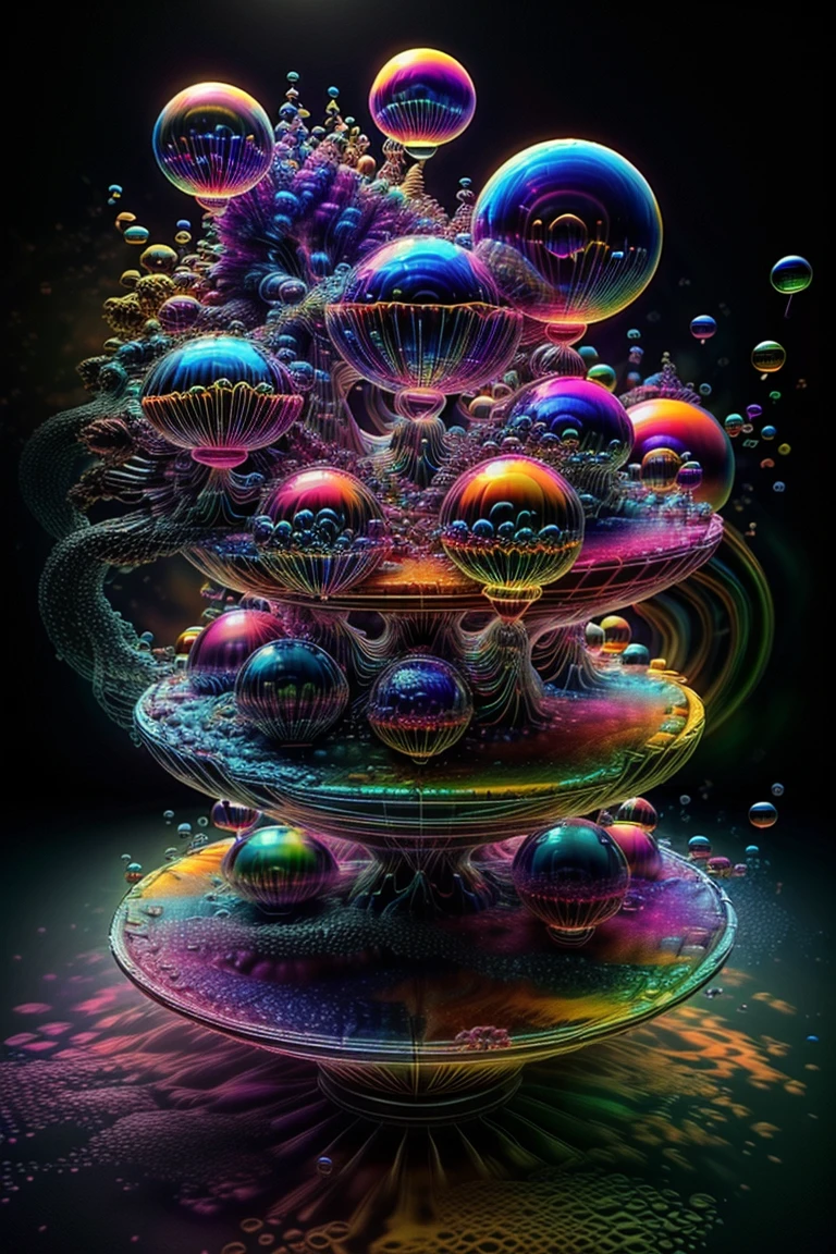 A close up of beautiful bubbles floating on top of each other, LSD, DMT imagery. octane render, psychedelic droplets of water, abstract liquid, and intricate rainbow art. octane render, black 3d fluid simulation,  ethereal bubbles, swirling liquids, and highly detailed, octane render, reflective rainbow bubbles, twisted colors inside of glass spheres, Psilocybin Dream inside an amazing image of light emerging from colors in a shimmering glass morphing out of colors, bright neon and fluorescent colors,very bright, vibrant colors, perfectly formed and symmetrical reflective bubbles and spheres, attention to detail with these beautiful bubbles and spheres, Extreme Hallucinations in a gorgeous piece of  psychedelic digital artwork, Stunning, pixel art, tripped out colors, 4d mandelbulb psychedelics, glass like psychedelic landscape, intricate rainbow environment, psychedelic underwater brightness and glow with neon colors, glowing colors twist inside of translucent glass spheres and bubbles with light and color reflecting off of both in bright fluorescent colors, psychedelic trip, fluorescent and neon aesthetic, psychedelic vibrant colors, bright psychedelic paint splattered backgrounds,swirling spirals and vortex, bright vibrant colors popping out from 3d glass spheres, Rotational Symmetry, Pixel Assets, Portrait photography, Surrealism, Photorealistic, Hyperdetailed, Glass Morphism, Digital Art, Sparkle, Optical Illusion, Glowing Light, Reflective Light, Overexposure, Backlighting, Depth Of Field, Spheres and bubbles show perfect Symmetry, UHD, High Details, High Quality, Super Detailed, Full Focus, Awe inspiring, Shockingly unique wallpaper art, Breathtaking, Indescribably Beautiful, Heaven sent images, Best Quality, Award Winning, MasterpieceA close up of beautiful bubbles floating on top of each other, LSD, DMT imagery. octane render, psychedelic droplets of water, abstract liquid, and intricate rainbow art. octane render, black 3d fluid simulation,  ethereal bubbl