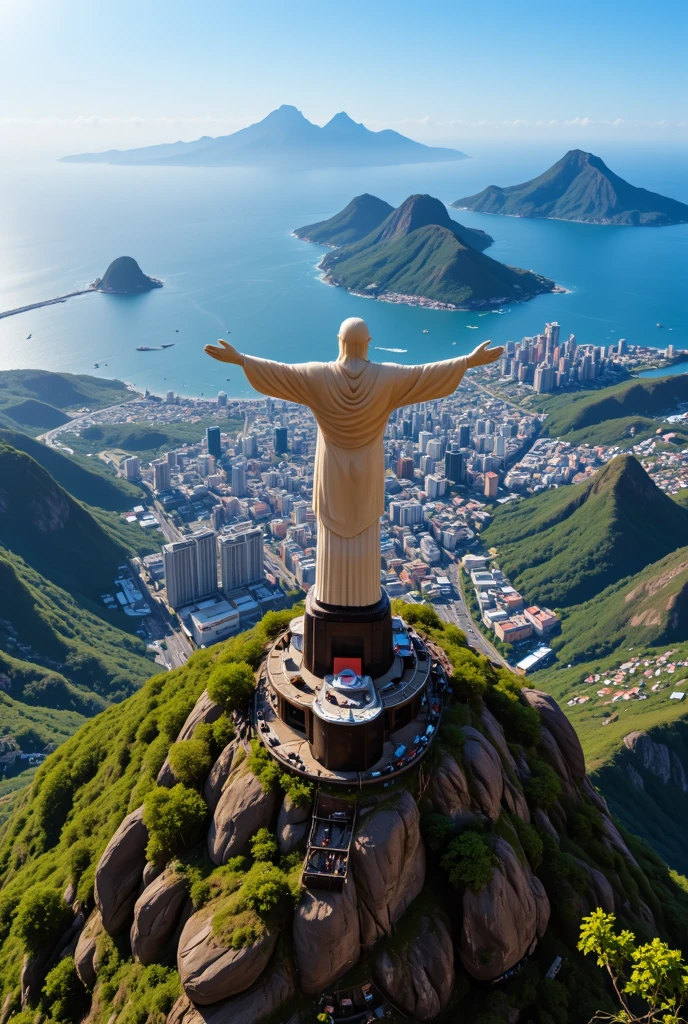 Imagine Rio de Janeiro, with Christ the Redeemer on top of the mountain