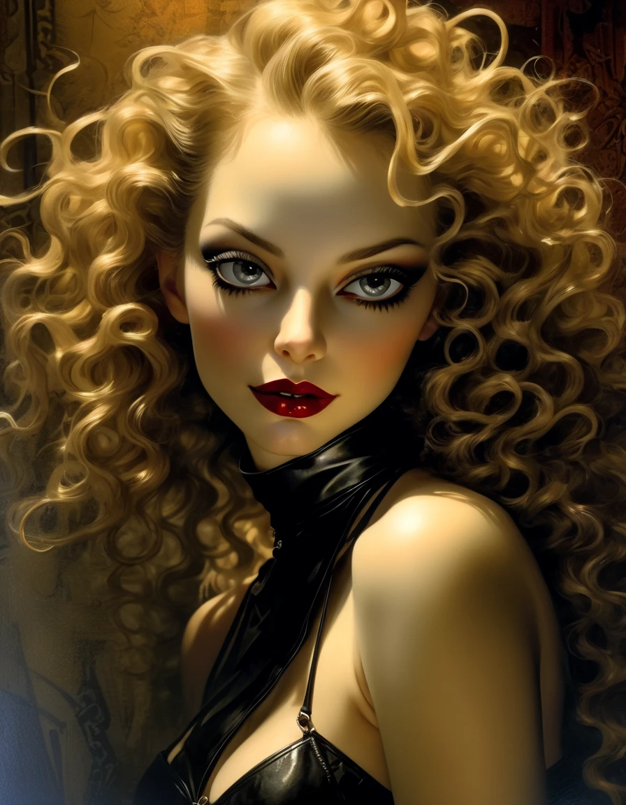 blonde long hair girl, in tank top and panties,marked nipples, sexy, scared, dynamic pose,,her computer is burning,art inspired by Bill Sienkiewicz and Dave McKean(best quality, 4k, 8k, high resolution, masterpiece: 1.2), ultra-detailed, (realistic, photorealistic, photorealistic: 1.37), details intricate, vivid colors, sharp focus, professional, Dave McKean artwork, surrealism oil touch, oil painting style, portrait, woman, beautiful detailed eyes, beautiful detailed lips, computer burning, dreamy atmosphere, shadow play, lighting soft, fun pose, dark tones, ethereal background, fantasy elements, texture, layered composition.

