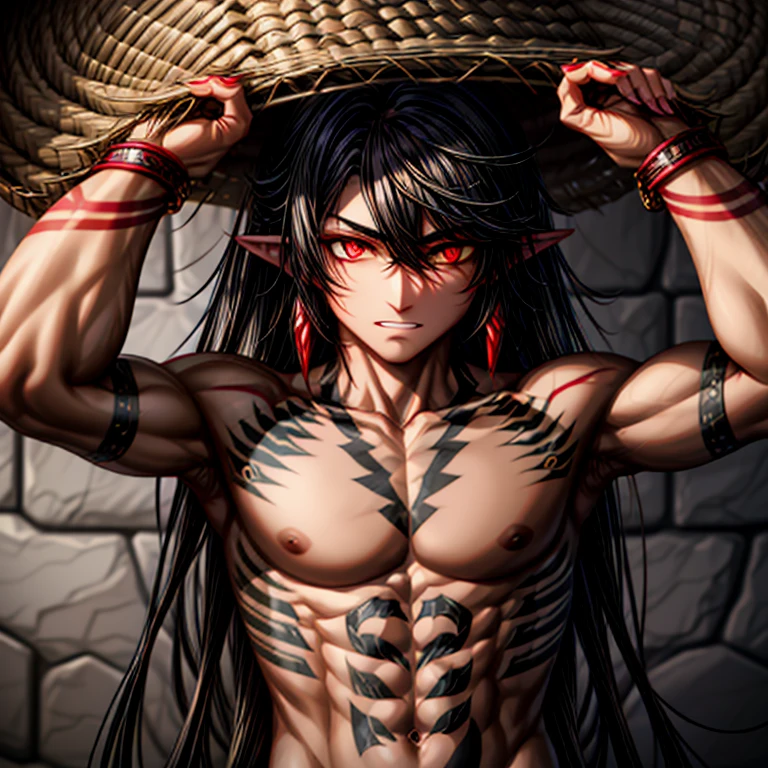 homem de anime com tatuagens e uma tatuagem no peito, tribal de anime com cabelo comprido, cute japanese demon boy, handsome guy in demon slayer art, Homem bonito de anime, lindo deus masculino da morte, personagem de anime masculino, badass anime 8 k, alquimista de fantasia masculino magro, papel de parede de anime, cara de anime alto com olhos azuis, arte detalhada de personagem de anime, hd papel de parede de anime