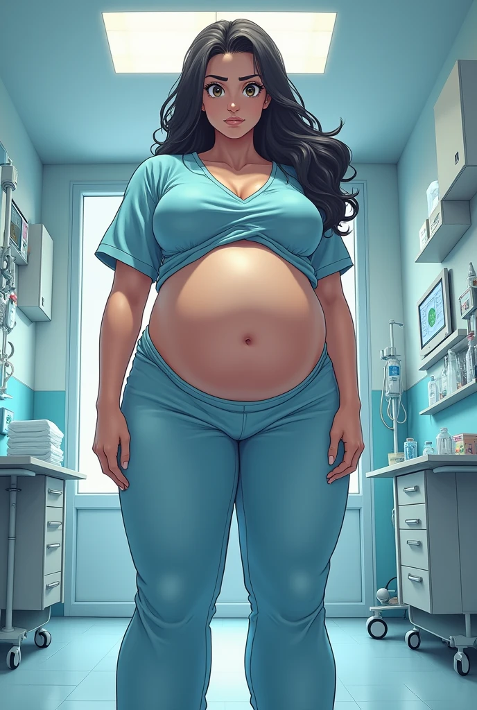 3D cartoon Futa Mother Miranda with big breasts and a large penis, aggressively fucking Alcina Dimitrescu, huge ass in a tight long dress, in a highly detailed hospital setting, ultra realistic, extremely detailed, masterpiece, cinematic lighting, dramatic pose, high quality, volumetric lighting, detailed , ultra 3D cartoon 