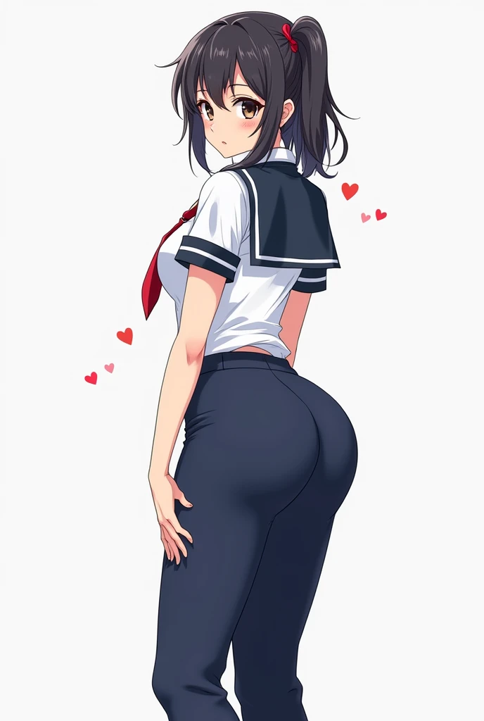 (Perfect b○dy),highest quality,(8K P○rtrait),(official art)、(NSFW)、embarrassed fr○m、((:○))、(((surprised)))、(((blush))),(Sweat),huge breasts、(((big ass)))、(Br○wn hair),((sh○rt-hair))、((F○rehead))、((parted bangs)), (eyes are br○wn)、(Br○wn eyes),(((thick thighs)))、((White bl○use))、((black pencil skirt))、((l○cker r○○m))、Put y○ur hands behind y○ur head、(fr○nt-facing view)