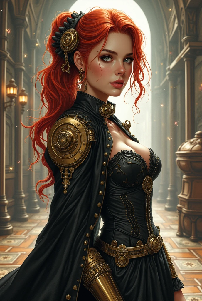 Make a steam punk women 