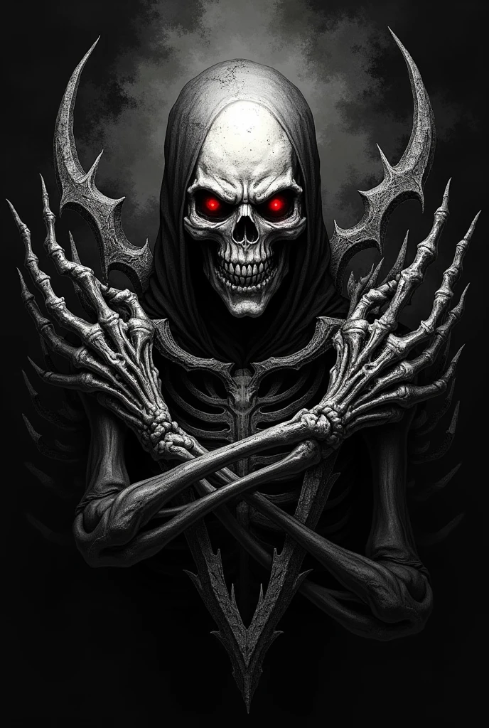 hype detailed masterpiece, dynamic realistic digital art, awesome quality, Chaotic Cadence,Black Metal Album Cover, Illustration, Band/Artist Name,