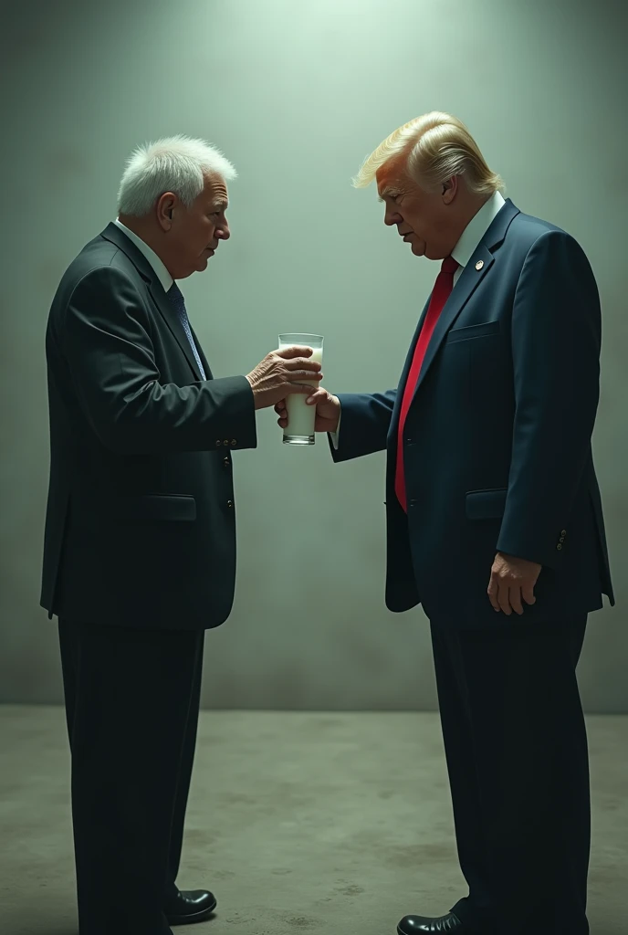 The naked Biden and Netanyahu buy ice cream with blood from the representation of freedom 
