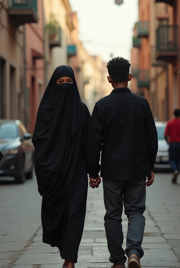 A boy saw that burka and liked the girl