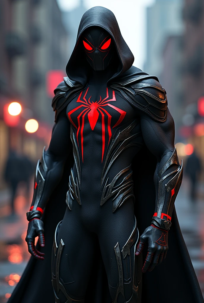 Homem-Aranha cyBerpunk, fotorrealista, cinemactic. hiper detalhado, Cinematic lighting, detalhes intrincados, 8k, high resolution, Surrealismo, Surrealismo, Berpunk, contemporary art. alto contraste, Cinematic lighting,profundidade de campo, foco nítido,ultra-detalhado,8K resolution,hiper-detalhado, lindamente codificado por cores, detalhes insanos, detalhes intrincados, pintura digital, octan render, ultra realistic, alto contraste, Cinematic lighting, Lindamente colorido, Motor irreal,  Niji 5