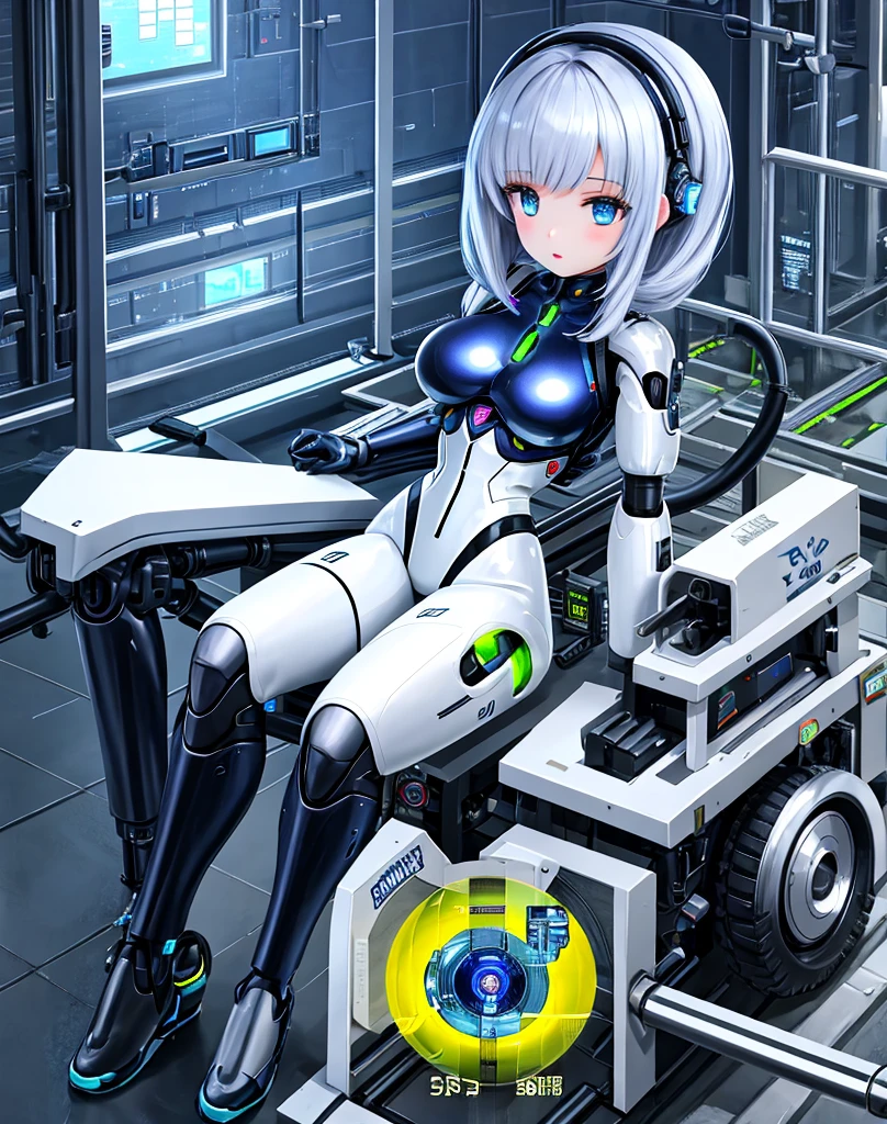 arafed  Female Robot  sitting on the ground with a hose, Beautiful Caucasian female cyborg,  Female Robot , cute Cyborg Girl,  Perfect Android Girl ,  beautiful woman Android ,  beautiful android woman , Beautiful girl cyborg, Sci-fi android woman, Cyborg Girl,  retrofuturistic woman android , Young Woman Cyborg,  beautiful woman Android !, Cyborg - Girl,  Bible Woman Android 