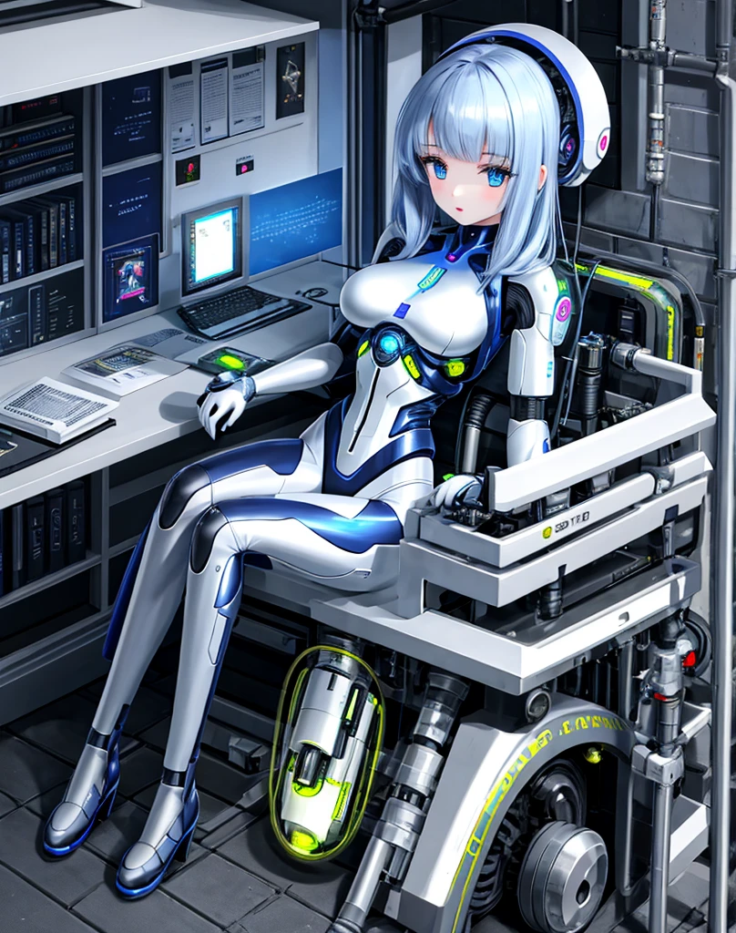 arafed  Female Robot  sitting on the ground with a hose, Beautiful Caucasian female cyborg,  Female Robot , cute Cyborg Girl,  Perfect Android Girl ,  beautiful woman Android ,  beautiful android woman , Beautiful girl cyborg, Sci-fi android woman, Cyborg Girl,  retrofuturistic woman android , Young Woman Cyborg,  beautiful woman Android !, Cyborg - Girl,  Bible Woman Android 