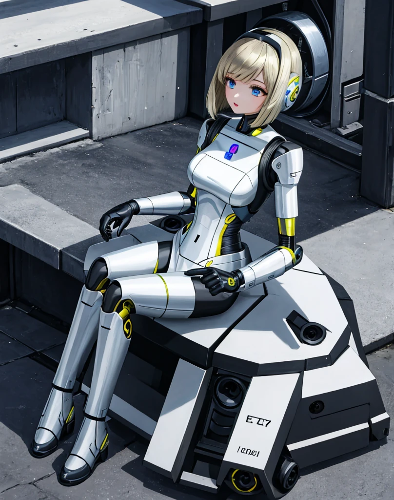 arafed  Female Robot  sitting on the ground with a hose, Beautiful Caucasian female cyborg,  Female Robot , cute Cyborg Girl,  Perfect Android Girl ,  beautiful woman Android ,  beautiful android woman , Beautiful girl cyborg, Sci-fi android woman, Cyborg Girl,  retrofuturistic woman android , Young Woman Cyborg,  beautiful woman Android !, Cyborg - Girl,  Bible Woman Android 