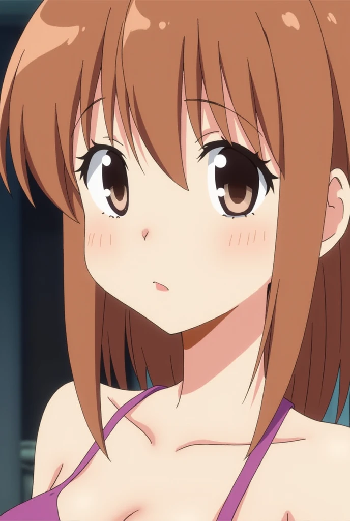 masterpiece, (((best quality))), anime art style, ((NANA)), ((light brown hair a side ponytail)), (blue eyes), (((large breasts))), (((blue bikini))), playing on the beach, navel uncovered, chest in sight, legs in the sand, (((full sensual body))), sensual body curves