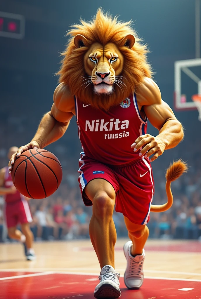 (lolabunny, lion girl, tan fur, blue eyes, pink nose, buck teeth, hairband, basketball uniform, white shirt, white shorts, midriff, logo on shirt:1.2), (by ratte and nuzzo and kenket:0.7), realistic fur, real, detailed, (detailed fur, fur, furry body:1.2), furry, anthro, best quality, professional photo, photorealism, high quality, volumetric, ray tracing, HDR, 4K, 8k, absurd res, realistic, max shading, ((masterpiece)), (close up, portrait, on a basketball court:1.2), 