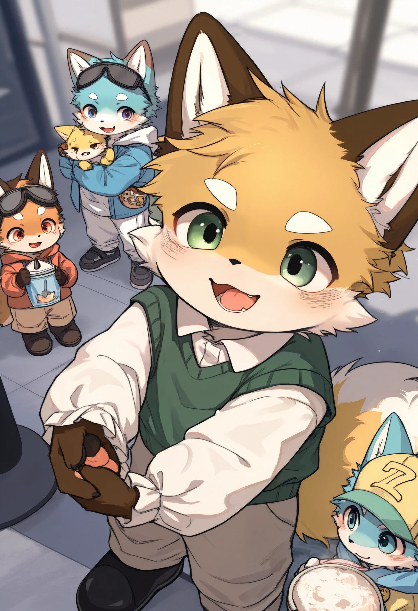 Fox Boy，furry boy， toddlers，Vintage clothing