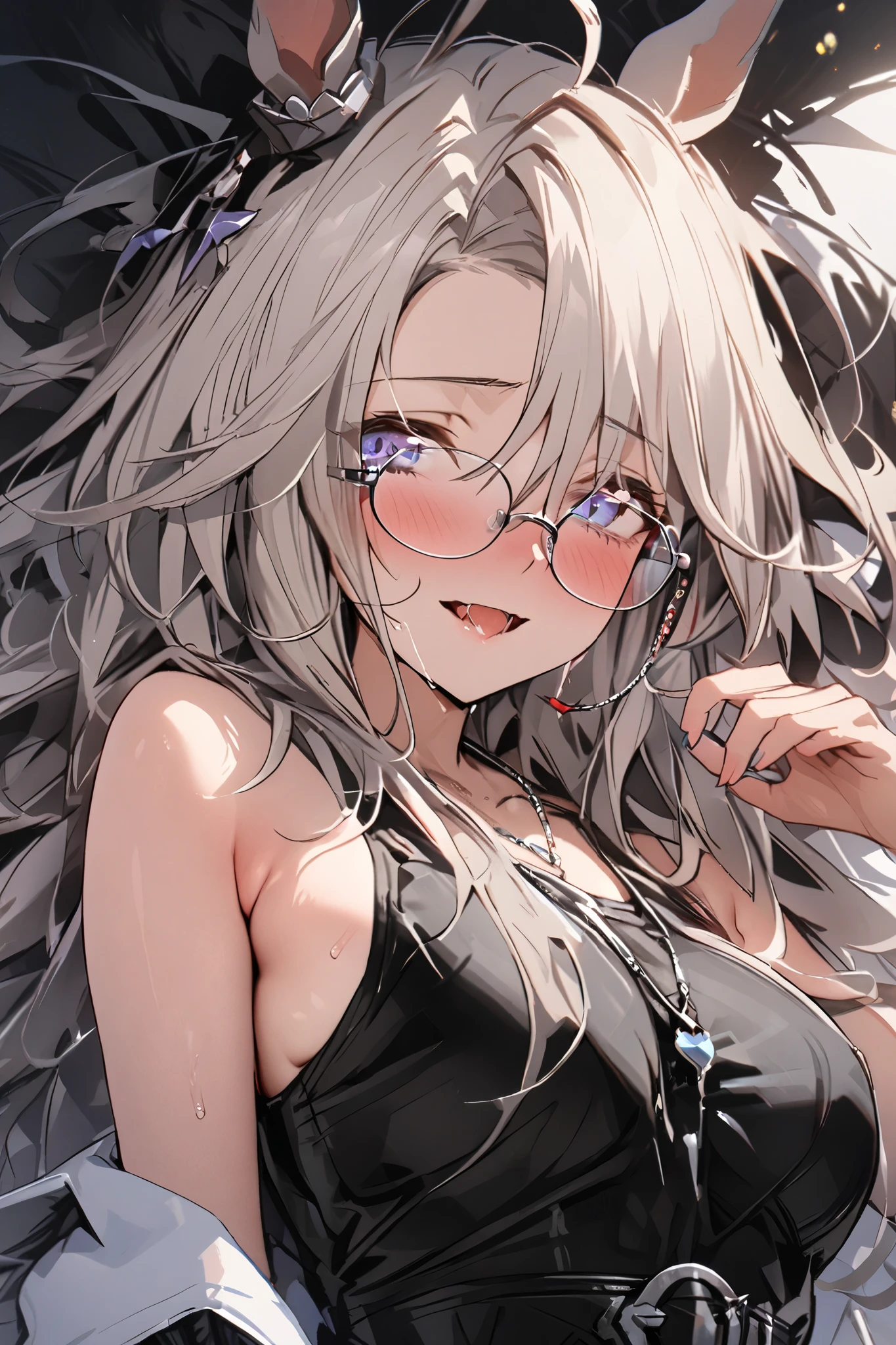 NSFW,masterpiece, top quality, high definition , very detailed,Dream Journey,Dream Journey\(Horse Girl\),Glasses