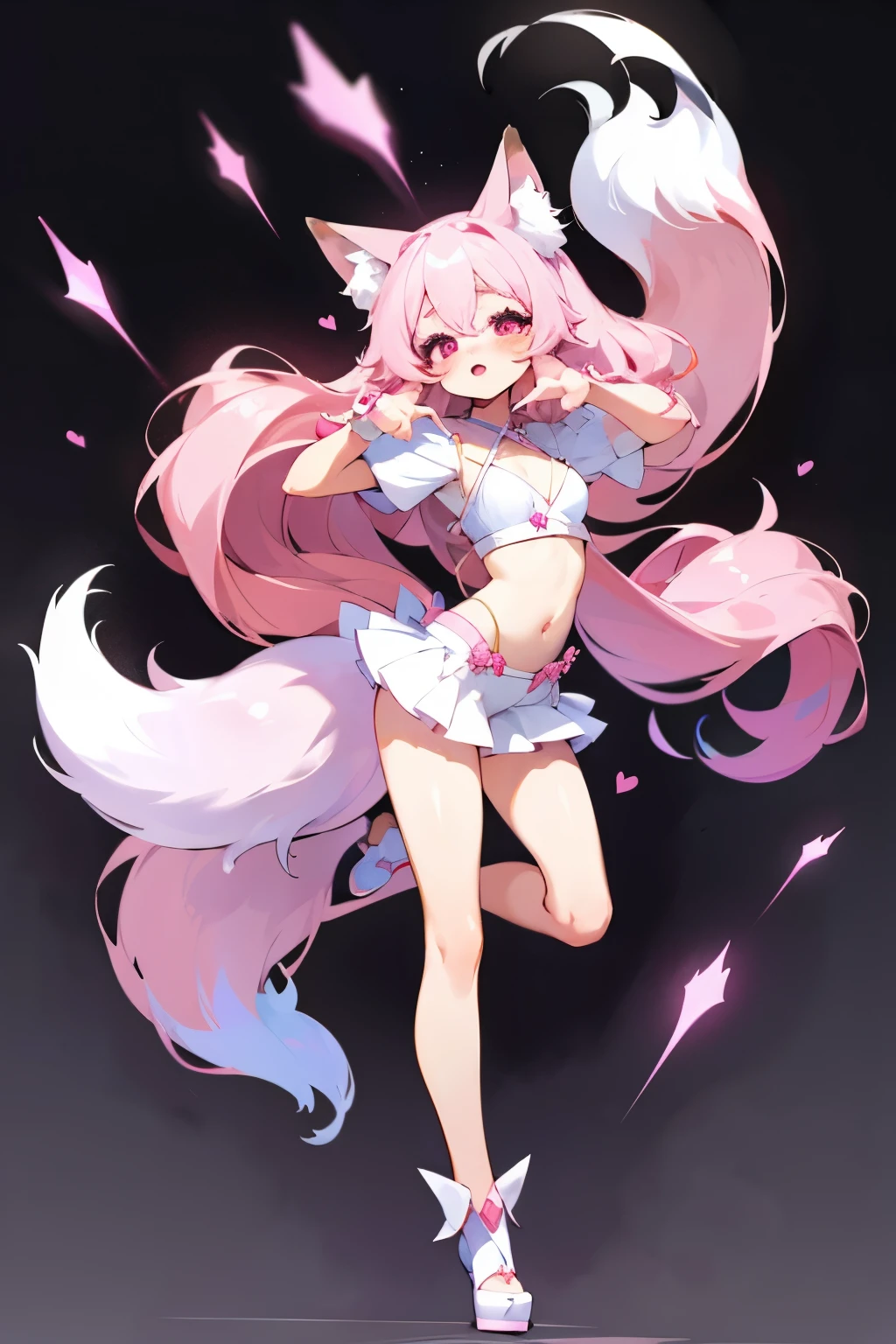 (fluffy anthro furry :1.3),(young :1.3),rabbit girl,purple long hair,wavy hair,white fur,white rabbit tail,white rabbit ears,cleavage,black onepiece swimsuit,shoulderless,bare shoulder,sleeveless,red ribbon bowtie,white fishnet stockings,open breasts,night club,white light,light and shadow,among the crowd,desire face,grin,full face blush,looking at viewer,crawling on red sofa,backless,erotic pose,